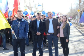 Первомайская демонстрация трудящихся Орджоникидзевского района