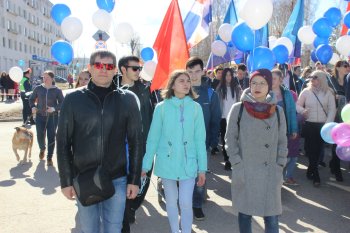 Первомайская демонстрация трудящихся Орджоникидзевского района