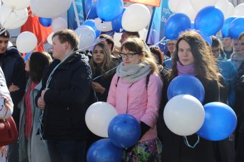 Первомайская демонстрация трудящихся Орджоникидзевского района
