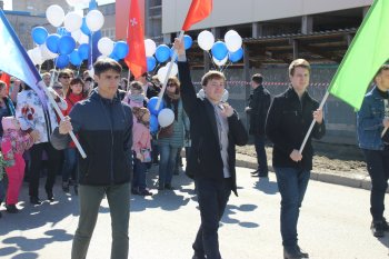 Первомайская демонстрация трудящихся Орджоникидзевского района